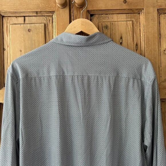 Men's NWT Stitch Note Size XL Button Front Shirt Blue White Athletic Collared‎ - Picture 6 of 8